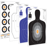 Legion Cross Target Stand Bundle (2 Stands, 25x DOT-12, 25x B27E-BLU, 25x B27-BLK, and 25x IPSC Paper Targets)