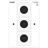 Legion Cross Target Stand Bundle (2 Stands and 100x 3Bulls-Eye Paper Targets)