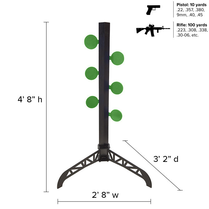 Paper Target Tree Legion AR500 Steel Dueling Tree - Standard – Legion Targets
