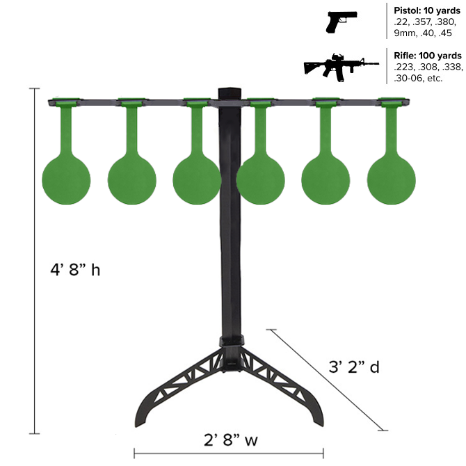 Legion Dueling Tree and 8" Gongs Kit