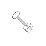 Quick-Snap Tool-less T-Backer Hanger Clip (50 Pack)