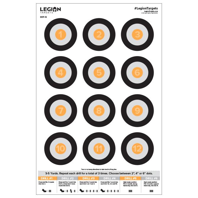 Legion Cross Target Stand Bundle (2 Stands, 25x DOT-12, 25x B27E-BLU, 25x B27-BLK, and 25x IPSC Paper Targets)