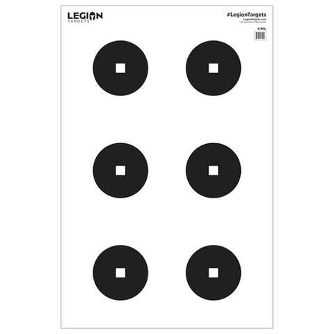 Target Paper Six Rounds Paper Targets for Shooting | Legion Targets