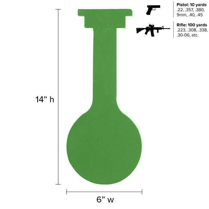 6" Legion Gong 3/8" AR500