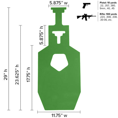 Legion Zone Silhouette Size C 3/8" AR500