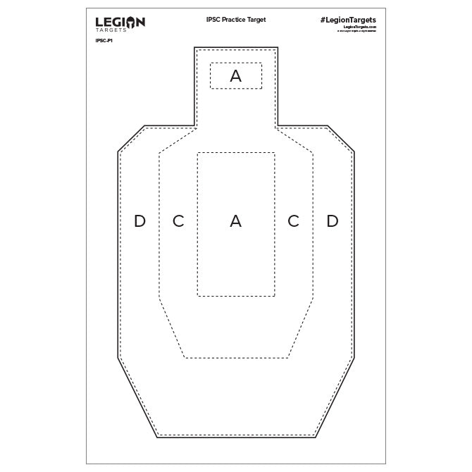 IPSC/USPSA Competition Practice Paper Silhouette Target (25 Count) - Starting at $1.25/Target